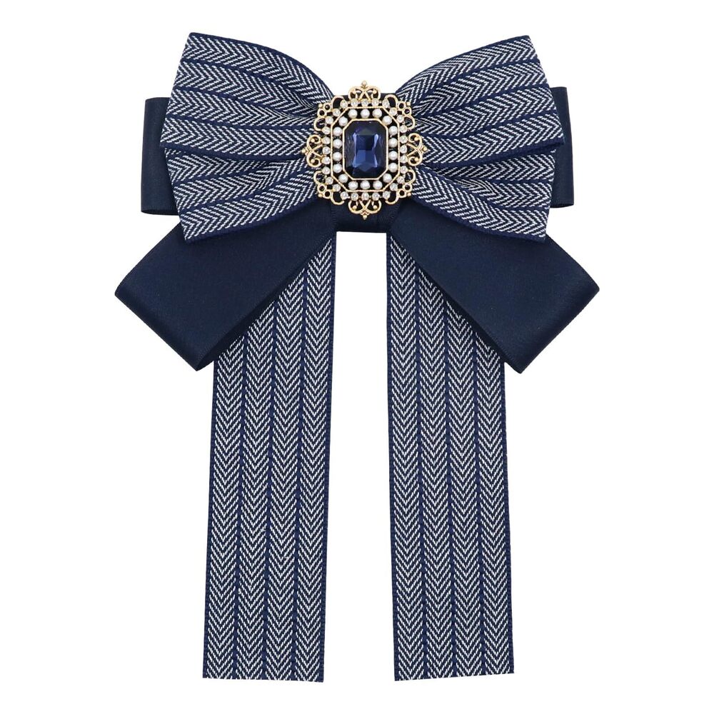 5545 Bow Tie Girls Rhinestone Bow Ties, Adjustable Pre-tied Neck Tie